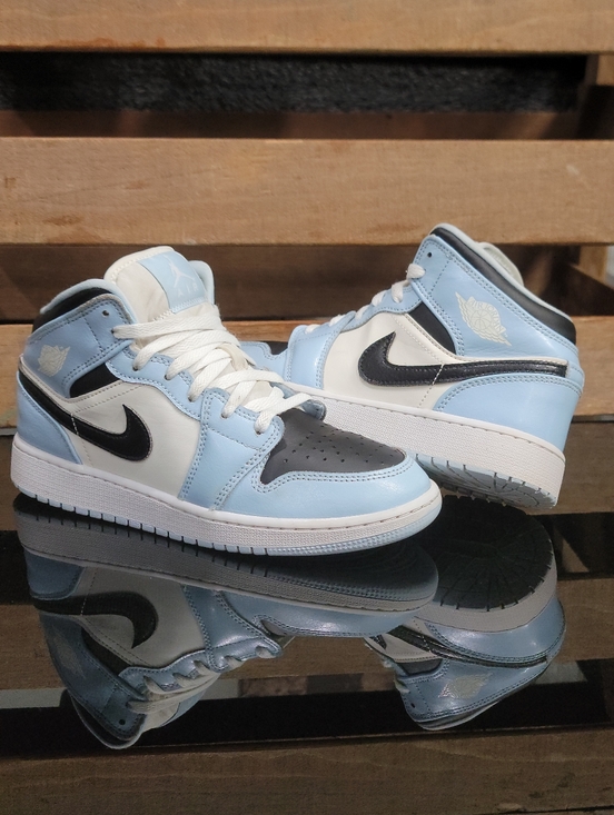 Jordan Shoes - Nike Air Jordan 1 Mid "Ice Blue" Wmns 6.5 Ships Today